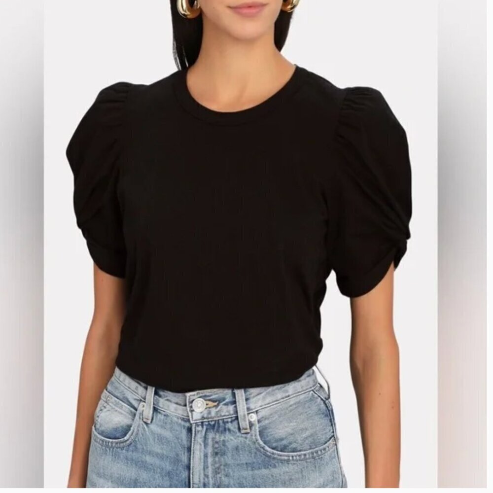 A.L.C. Kati Puff Sleevem Cotton Blouse size Small